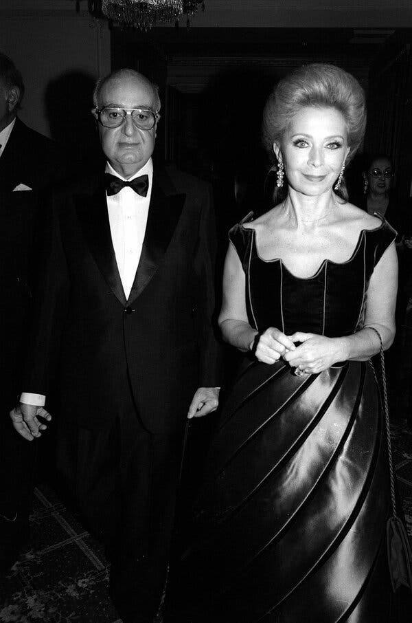 Lily Safra wearing elegant jewelry from her legendary private collection.